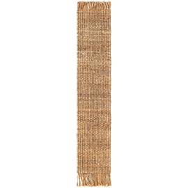 Unique Loom Chunky Jute Collection Area Rug (1' 2" x 6' 1" Table Runner Natural)