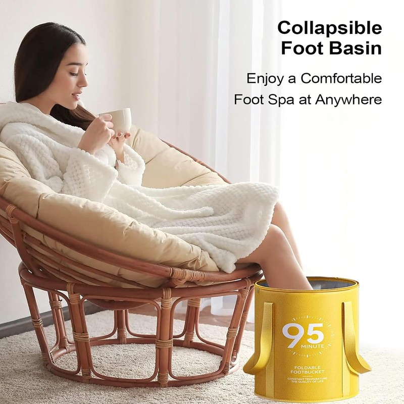 Foot Bath - Collap-sible Bucket For Soaking Feet Folding Portable