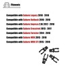 LXROAR01 4PCS Coin Box Latch Clips Compatible with Subaru Crosstrek