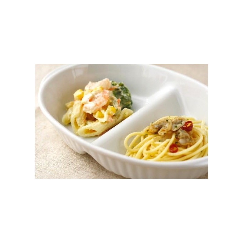 Cerapockke 2-Compartment Lunch Plate, 8.1 inches (20.5 cm), Made in