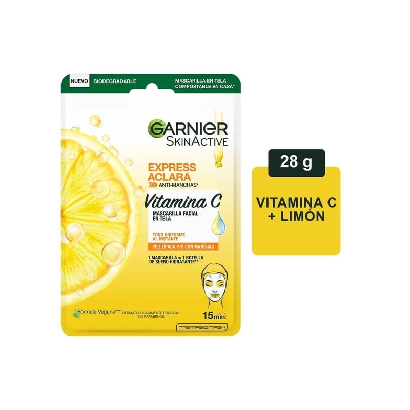 Crema para ojos Garnier Skin Active express aclara vitamina C