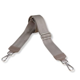 Blade Bag Strap - Adjustable Shoulder Strap for Bags - Interchangeable Bag Straps for Women - Bag Strap, 5 cm Wide - Strap for Bum Bags - Bag Strap with Silver Buckles Taupe 1