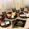 50th Birthday Party Supplies Tableware-Complete Pack Include 50th Birthday Party
