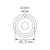 Hozan C-135 All Case Lock Ring Tool, Chain Case Fastening