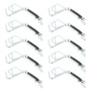 10pcs Stainless Steel Crab Grabber Rustproof Seafood Grabber with Spring