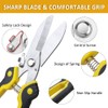 Scissors Heavy duty 9-inch, Shears Multipurpose, Easy Cutting Iron Sheet,