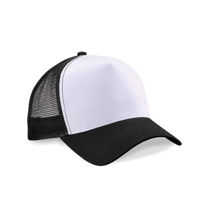 Beechfield B640 Snapback Trucker - Black/White