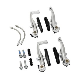 TEKTRO RX1 Mini-V Brake Cyclocross Brake Set (Front + Rear), Silver, MH2653
