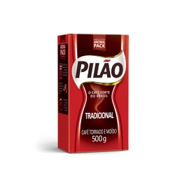 Pilao Roasted & Ground Coffee, Café Pilão Torrado E Moído, 17.6 Oz, 500 g