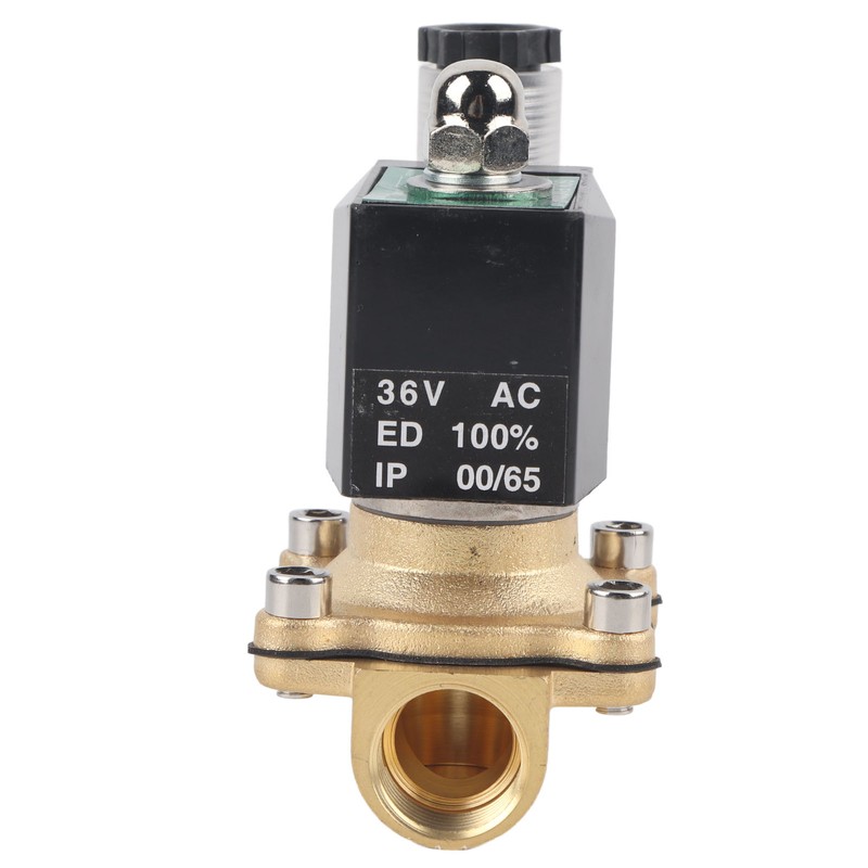 G1/2 Inch Brass Solenoid Valve Water Pressure Normal Closed Direct