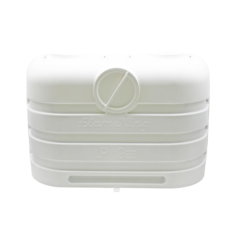 Flame King Dual 20LB LP Propane Tank Light Plastic Heavy
