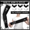Shyyween 6 Pairs UV Cooling Arm Sleeves Christian Cross Oversleeve