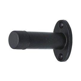 Old Hill Ironworks 76mm Antique Projection Door Stop (Skirting mounted) - Black