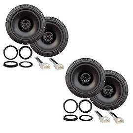 Harmony Audio HA-R65 Compatible with Ford Escape 2013-2018 Bundled with HA-825605 Speaker Adpater Factory Speaker Replacement Package