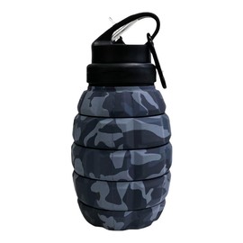 Etoto Plastic grenade water bottle, food grade silicone cycling sports, retractable and foldable, high-temperature resistant