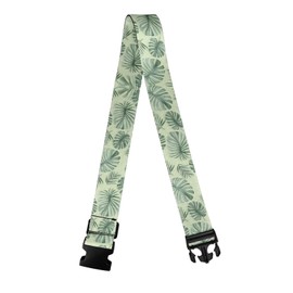 Eritanaer Palm Leaves Luggage Straps for Suitcase Buckle Straps for Baggage Luggage Belt Suitcase Connectors for Travel Adjustable Length Luggage Suitcase Security Band