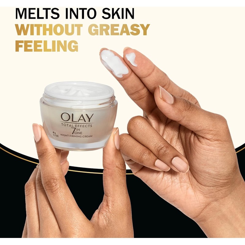 Olay Total Effects Anti-Aging Night Firming Cream & Face Moisturizer,
