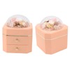 Forever Flower Double Drawer Octangle Gift Jewelry Packaging Storage Jewelry