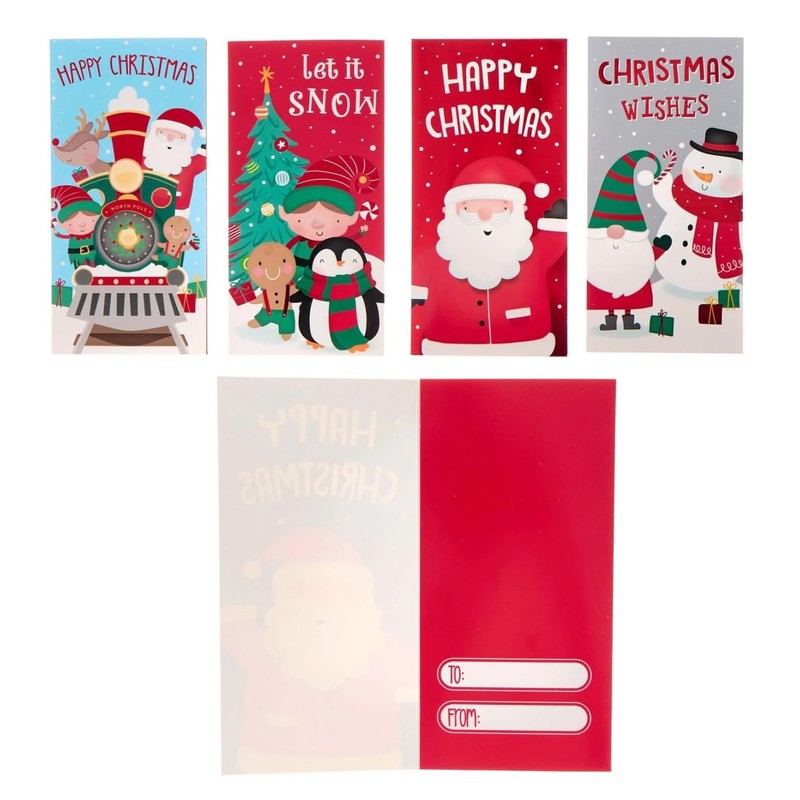 8 Pcs Christmas Money Wallet Envelopes for Cash Gifts