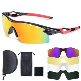 ZOYYE Shooting Glasses with 5 Interchangeable Lenses and Carrying Case Anti Fog Hunting Safety Glasses for Men Women