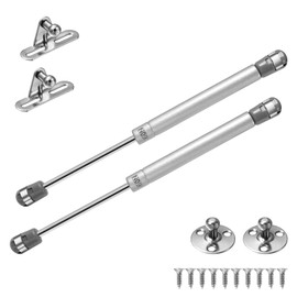 Vinabo 2 Pieces Gas Springs, 60N Pneumatic Trolley Jack for Furniture, Piston for Kitchen Doors, Gas Pistons for Doors, Cabinet Hinge, Damping Arm for Kitchen Cabinets