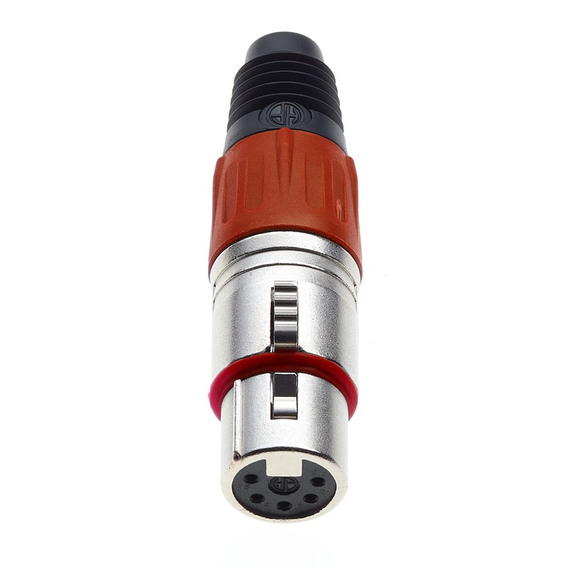 Keple 5 Pin XLR Female Red - Female Audio Microphone