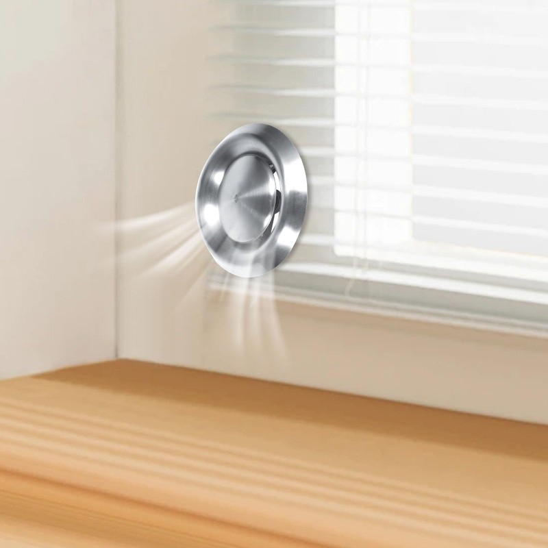 VIFERR Round Ceiling Vent Stainless Steel Adjustable Air Valve Ceiling