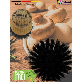 MAAJ CHAMPIGNON BRUSH / Mushroom Brush / Pot Brush Wood with Horse Hair - Made in Germany