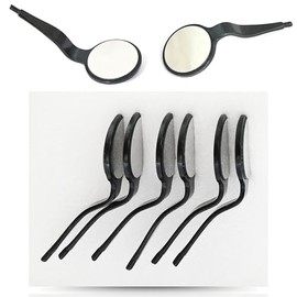 MASTERYD MIR#5DS/6 Dental Mouth Mirror #5 Front Surface Double Sided Black Coated 6 Pcs Dental Instruments DN-2470