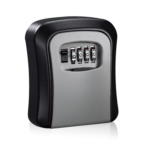 Key Safe, Wall Mounted, Weatherproof, with 4-Digit Key Safe, Key
