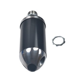Exhaust Muffler Silencer For Honda GX160 GX200 For Coleman Powersports CT200U BT200X KT196 MB200 For Predator 212cc 196cc/6.5HP Gas Mini Bike Go Kart Performance Parts Black