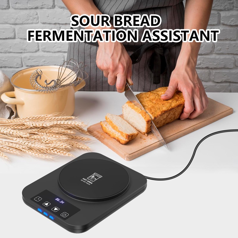 Sourdough Starter Warmer, Precise 1°F Thermostat Control (70-100°F) Sourdough Warming