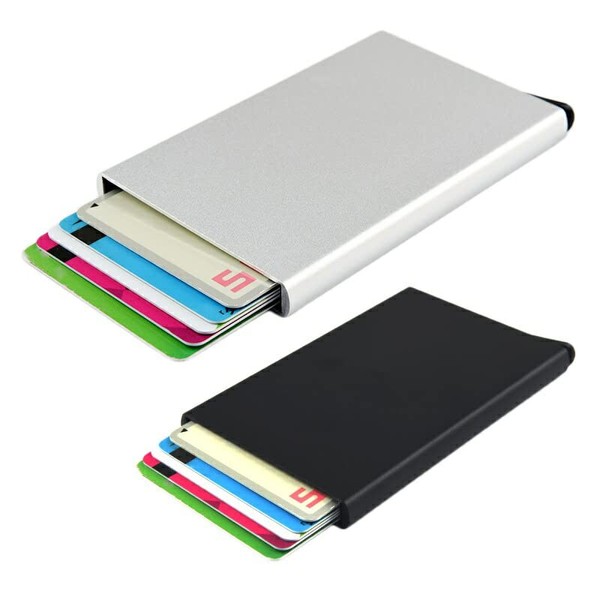 BabbleCom Card Case, Credit Card Case, Anti-Skimming, Anti-Magnetic, Sliding, Slim,