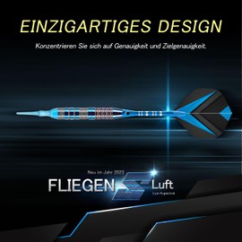 Trecynd Darts with Plastic Tip for Electronic Dartboard Soft Darts with Professional Soft Darts (Deep Blue)