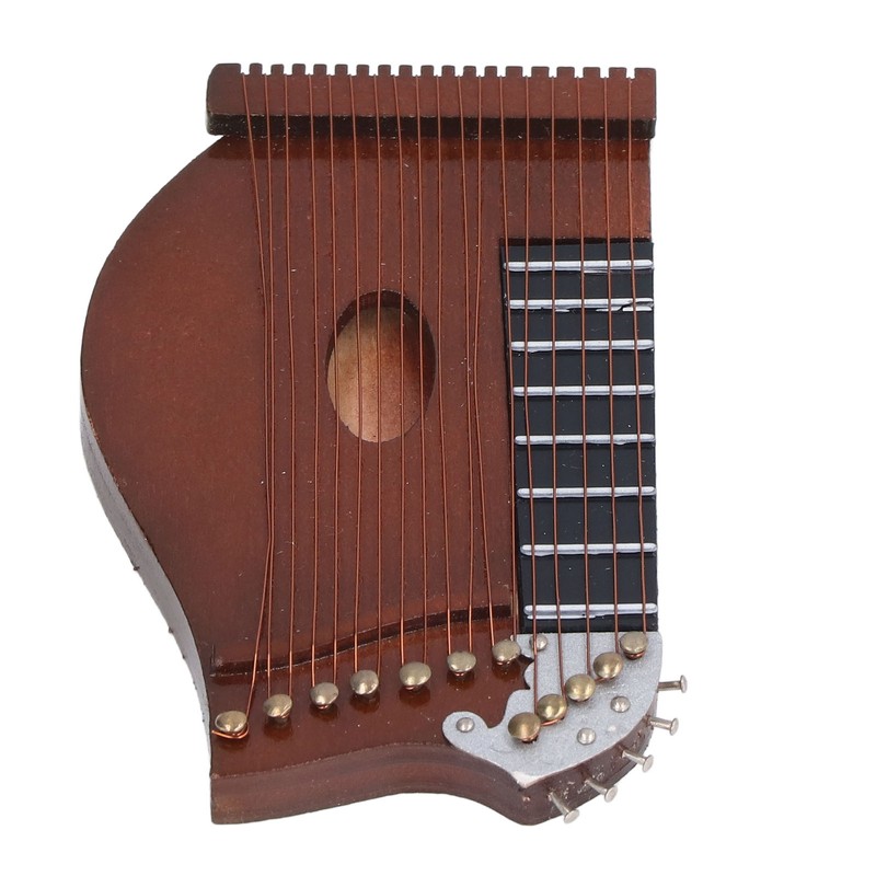 Guzheng Model Wooden Miniature Guzheng Musical Instrument Model Display for