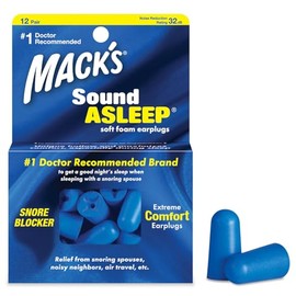 Macks - Tapones para los oídos (espuma suave), Azul, 12 Pair