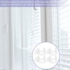 DOITOOL 8pcs Shade Clips for Window Blinds - Plastic Clear