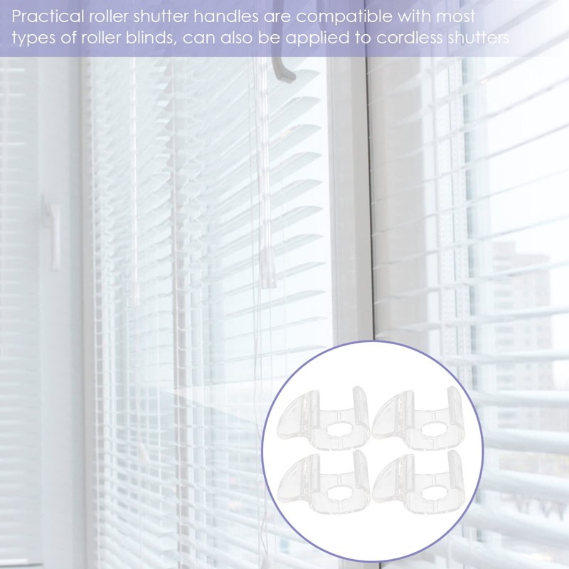 DOITOOL 8pcs Shade Clips for Window Blinds - Plastic Clear