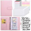 SKYDUE Budget Binder, Money Saving Binder with Zipper Envelopes, Cash