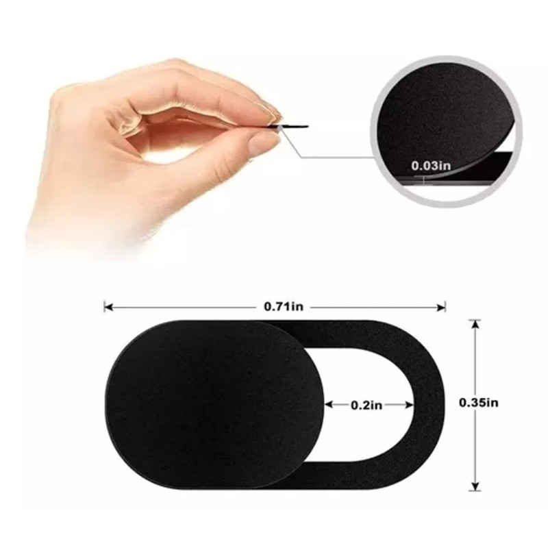 THE9SHOP Cubre Webcam Cubierta Anti Espia Camara Con Tapa Protector