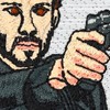 John Wick Sew-On / Iron-On Embroidered Action Hero Patch for