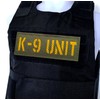 2 Pack Reflective K-9 Unit Patch Reflective Back Panel K-9