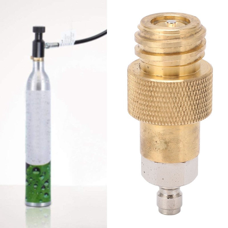 Soda Refill Adapter Machine Maker Brass Connector TR21‑4 Male Thread