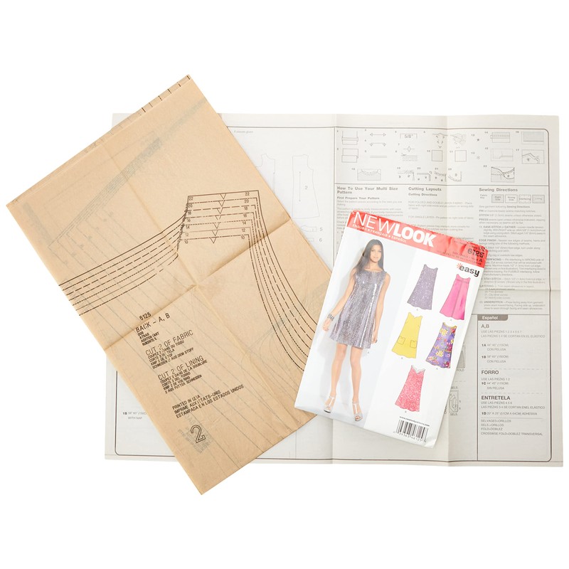Simplicity Creative Patterns New Look 6125 Misses' Dress, A (10-12-14-16-18-20-22)