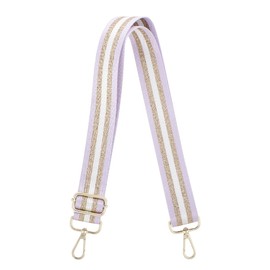 Youteer Adjustable Handbag Strap Wide Purse Strap Replacement Shoulder Crossbody Bag Strap Purple Stripe