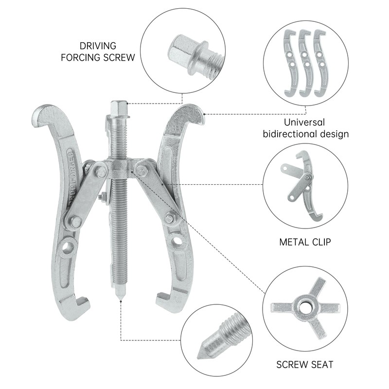 ChgImposs 6 Inch 3-Jaw Gear Puller, 2 Jaw 3 Jaw