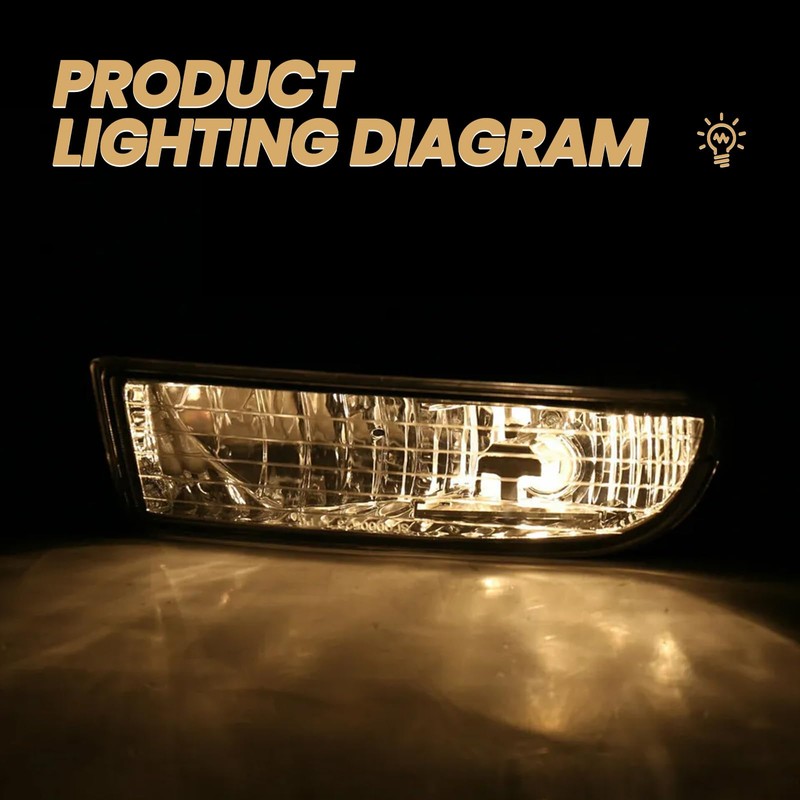 YLT AUTO A Pair of Front Bumper Running Fog Light