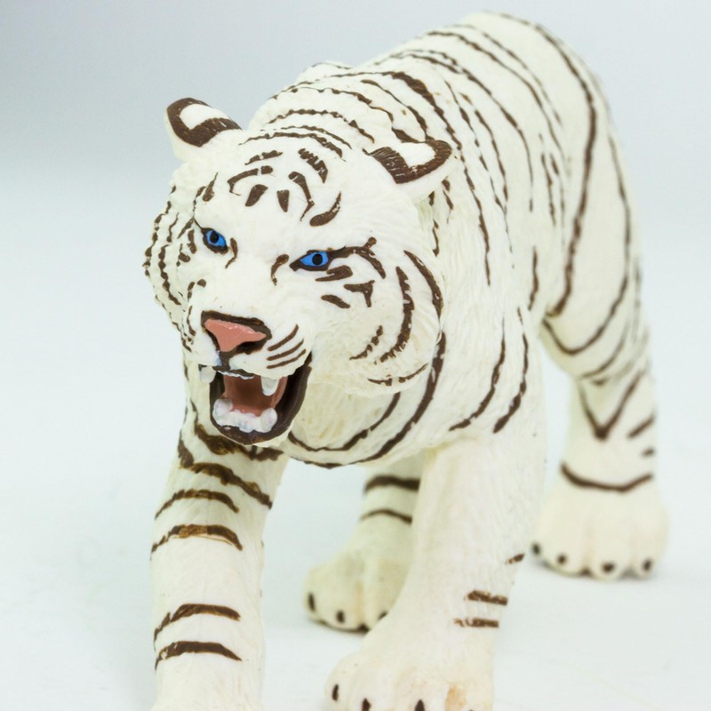 Safari Ltd. White Bengal Tiger Figurine - Detailed 6" Plastic