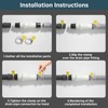 QruiLanTu Universal Drain Pipe Connector,Washing Machine Drain Hose Extension Fitting,with