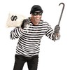 Widmann 11009856 Adult Costume Bank Robber, White/Black, M-L